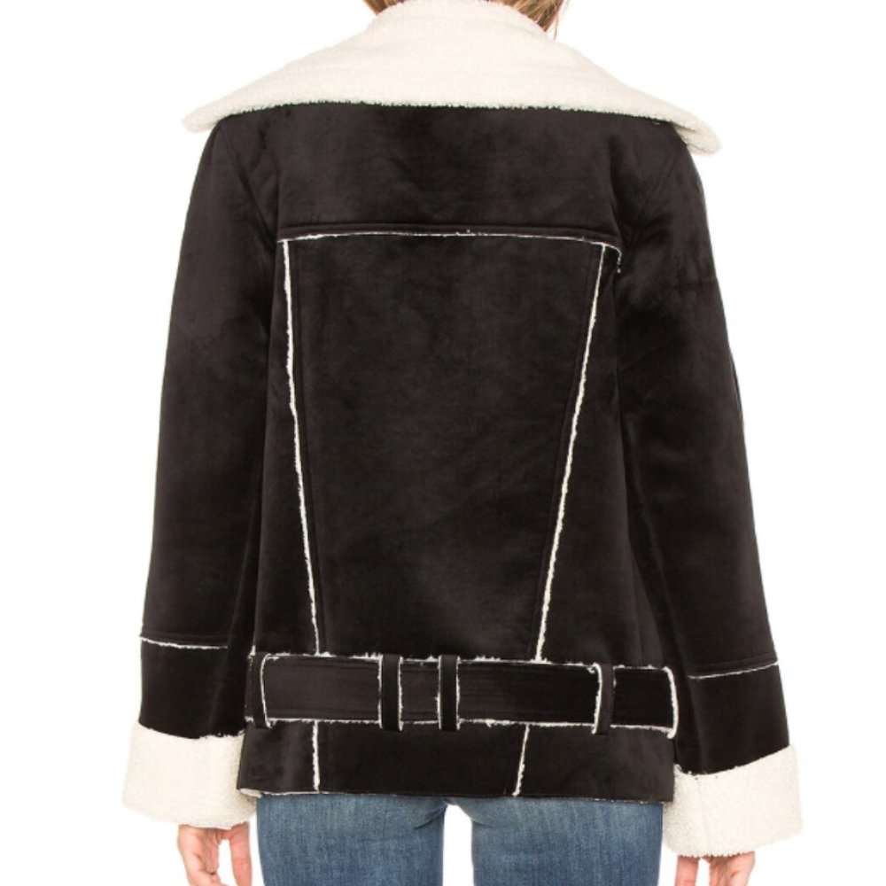 BlankNYC Down & Out, Black & Off White Jacket Size Small - Picture 2 of 8